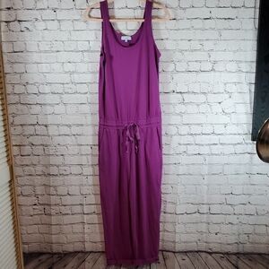 Michael Stars Rich Purple Sleeveless Jumpsuit Size M NWOT